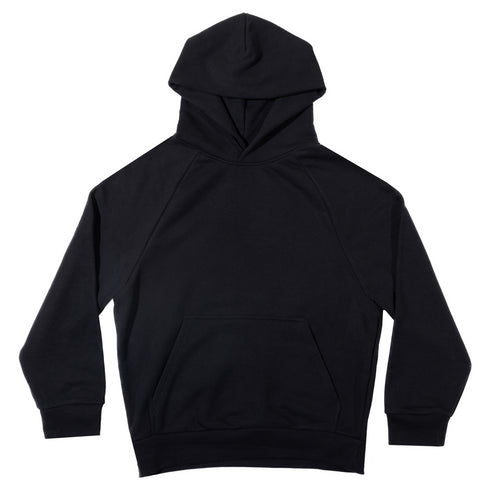 heavyweight french terry hoodie black front